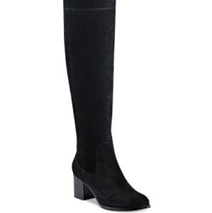 Marc Fisher Tall Black Suede Boots
